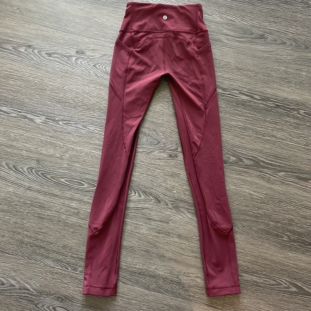 Sz2 Lululemon All The Right Places Pant II in Garnet VGUC - Picture 2 of 6